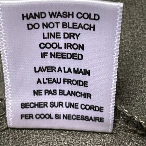 Bobeau Midi Wrap Dress Olive Green Crepe M Classiccore Short Sleeve Preppy VNeck - Picture 11 of 12